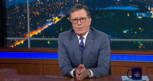 Stephen Colbert announces the end of “The Late Show” on CBS during his July 17, 2025 taping in Los Angeles, California | Source: YouTube/The Late Show with Stephen Colbert


